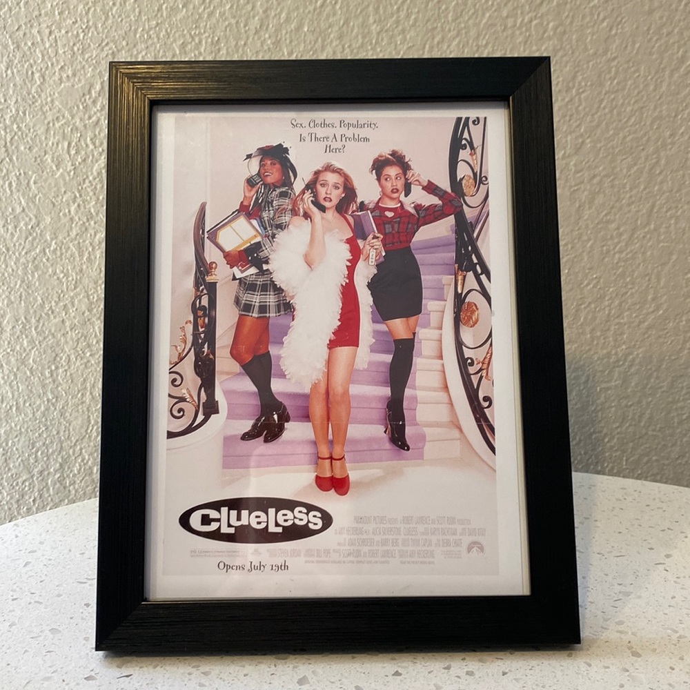 Clueless Movie Poster Classic 90's Vintage Wall Art Decor Y2K